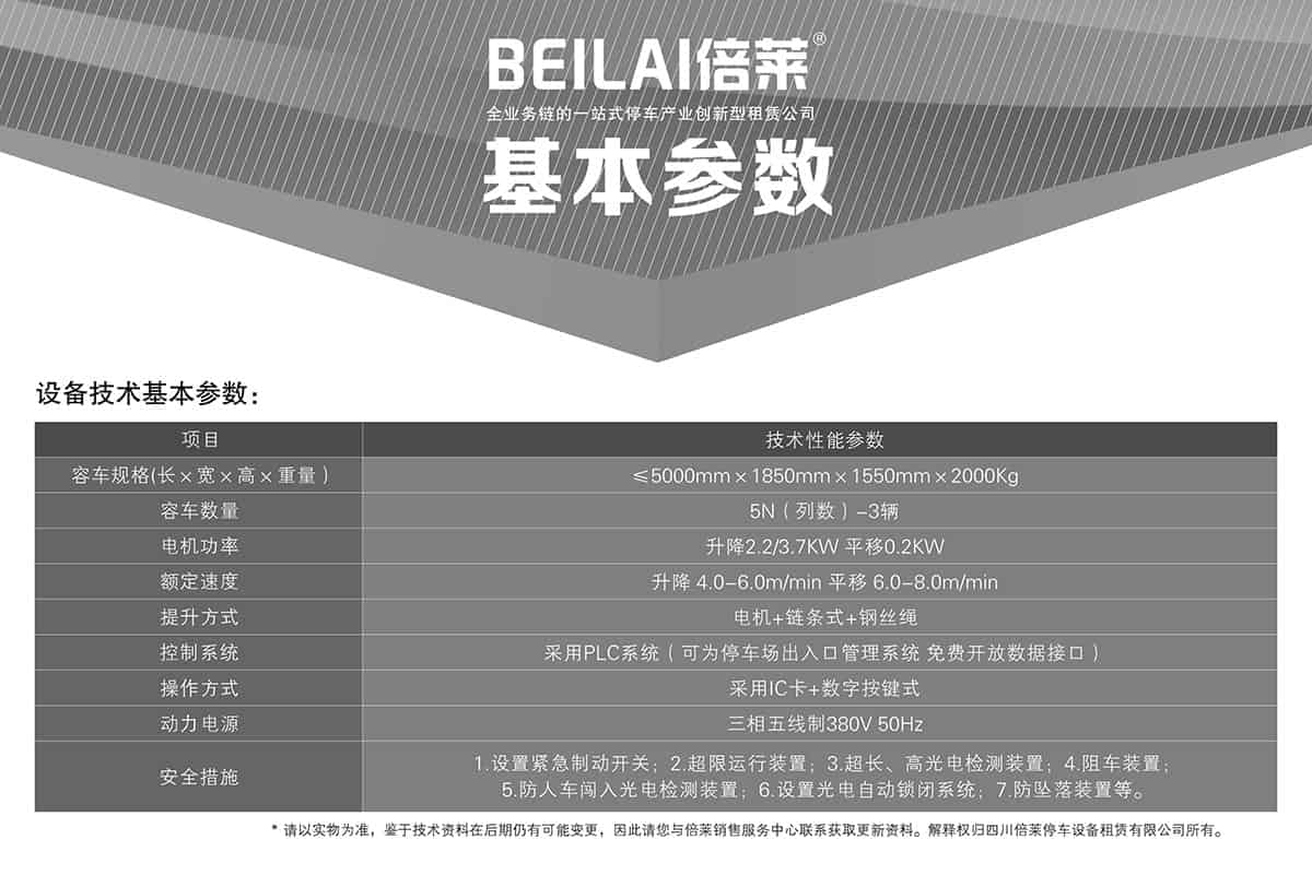重慶成都負(fù)一正四地坑式PSH5D1五層升降橫移類機(jī)械式立體車庫(kù)設(shè)備基本參數(shù).jpg