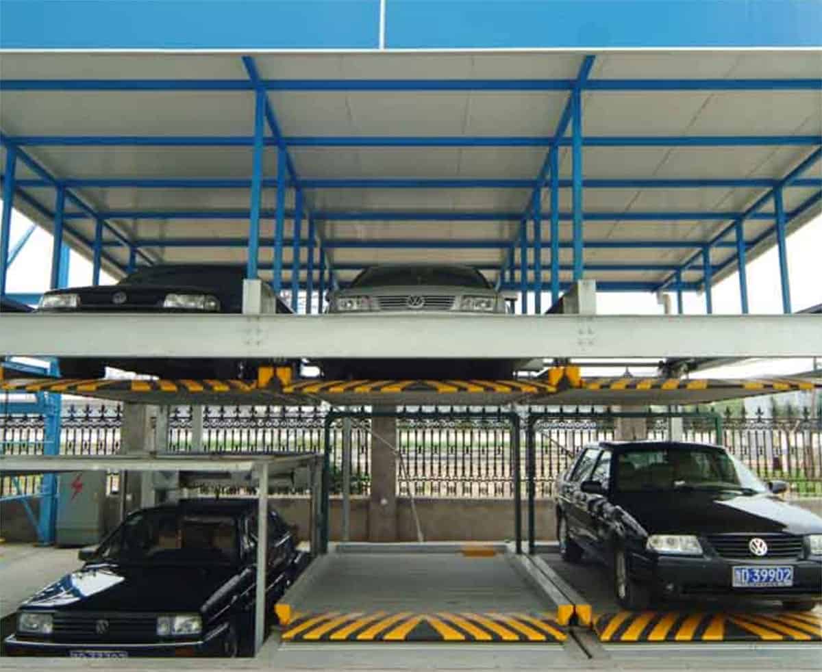 PSH4-D2負二正二地坑四層升降橫移類機械式立體車庫設備