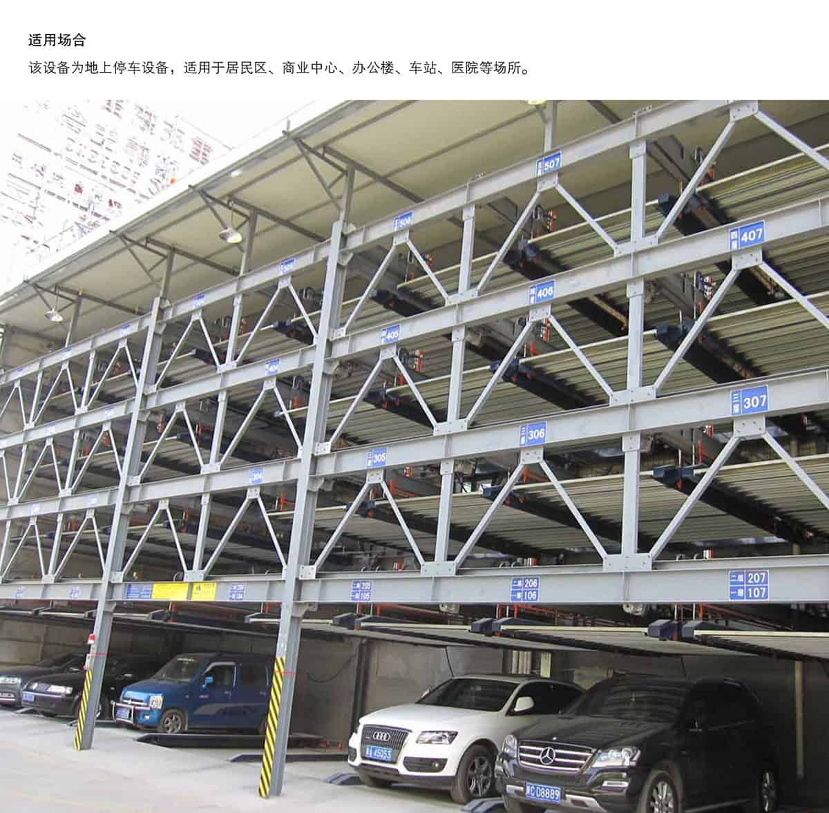 重慶成都四至六層PSH4-6升降橫移類機(jī)械式立體車庫設(shè)備適用場合.jpg