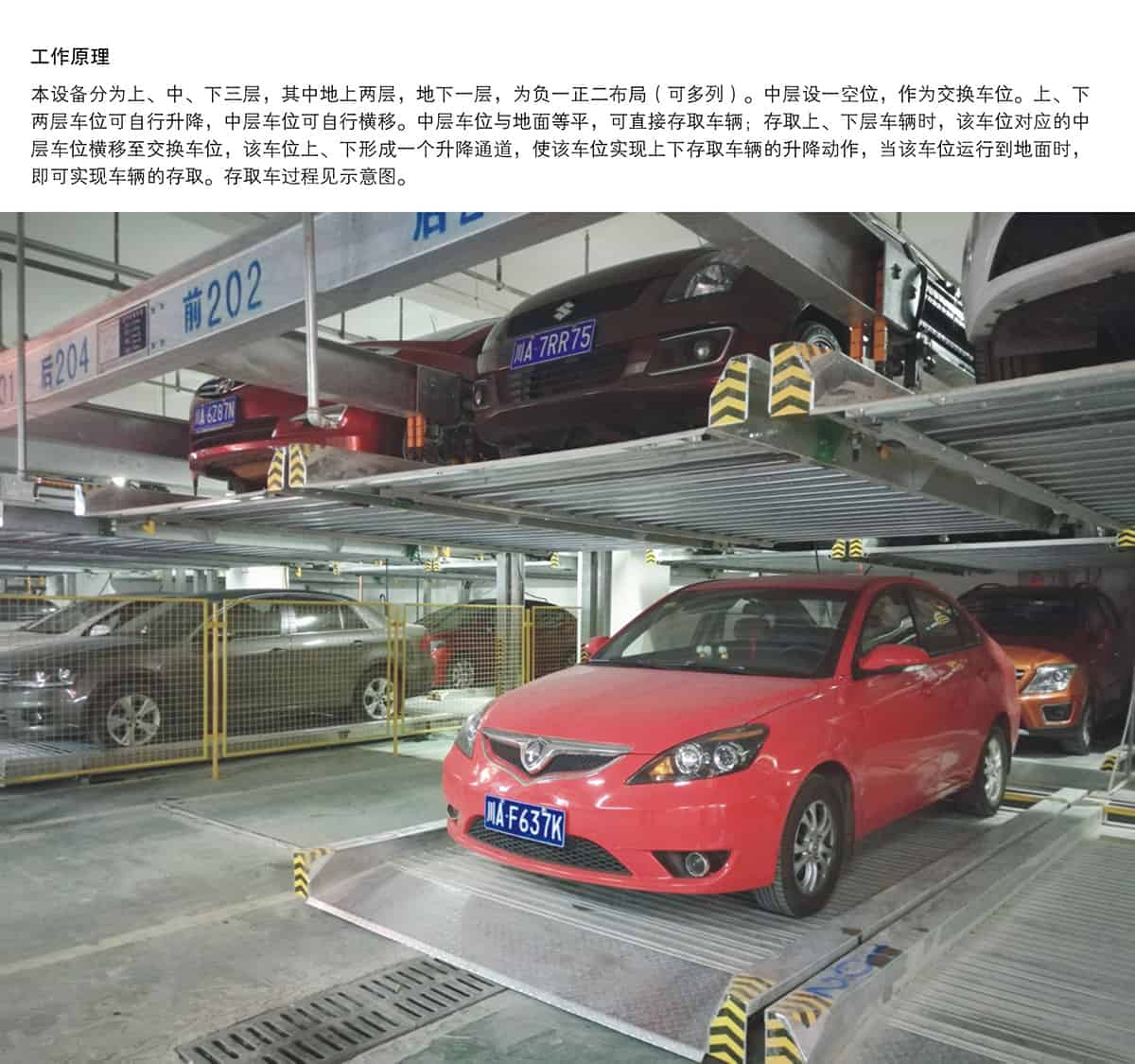 重慶成都負(fù)一正二地坑PSH3D1三層升降橫移類機械式立體車庫設(shè)備工作原理.jpg